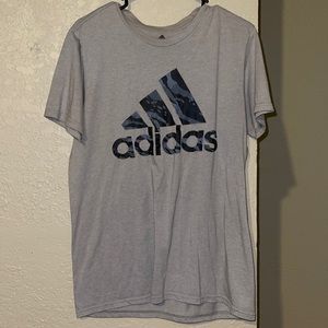 Mens grey adidas shirt